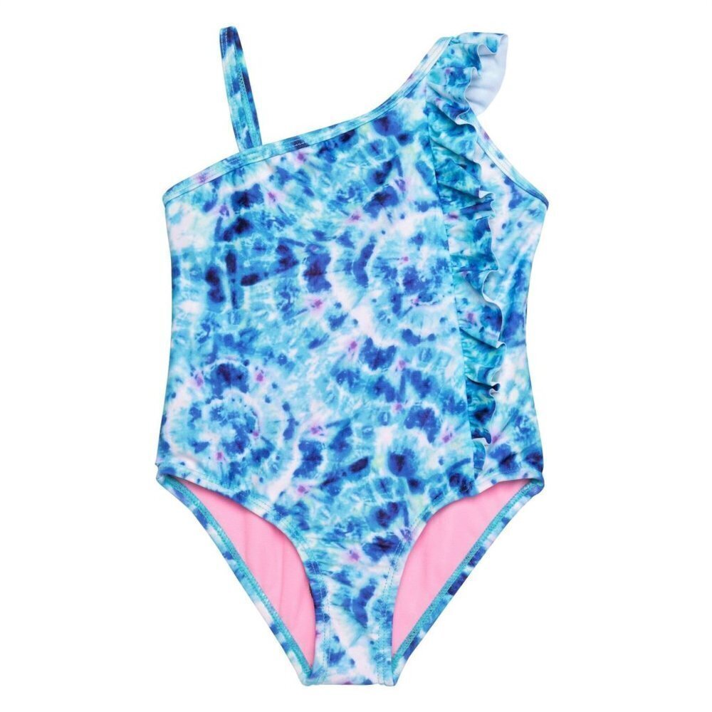 NWT Kensie Toddler Girls UPF 50 Tie-Dye One-Piece Swimsut